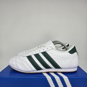 Adidas Women's White and Green Sneakers